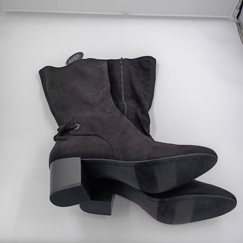 Charter Club Jaccque Tall Stretch Boots, Black, Women's Size 9.5
